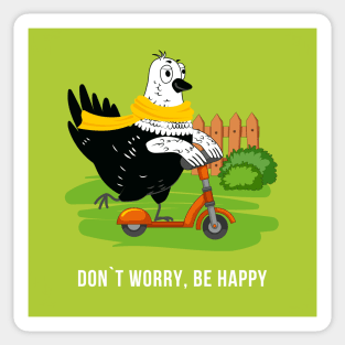 Happy Bird Stroll Sticker